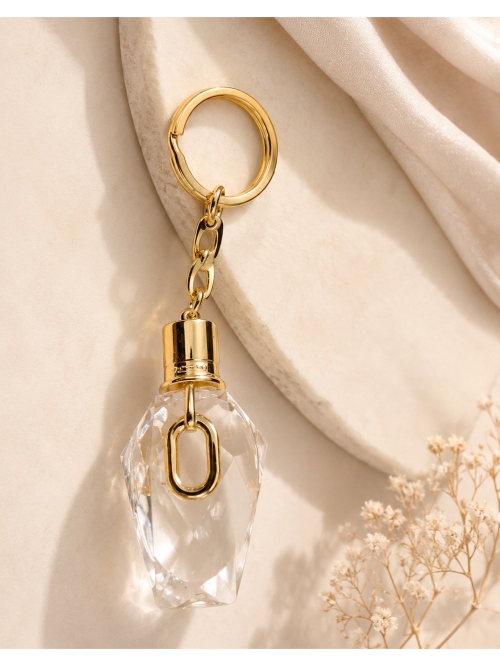 5/25 ✨✨ Crystal Drop Gold Keyring - Women Accessories Key & Card Holder